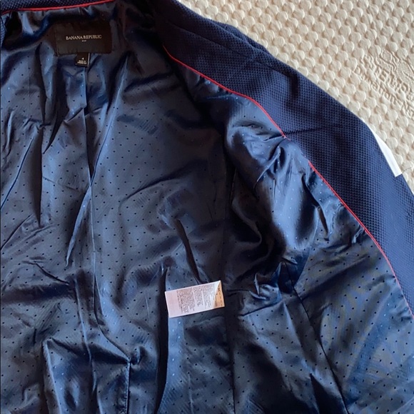 Blue Textured Blazer - Picture 5 of 9